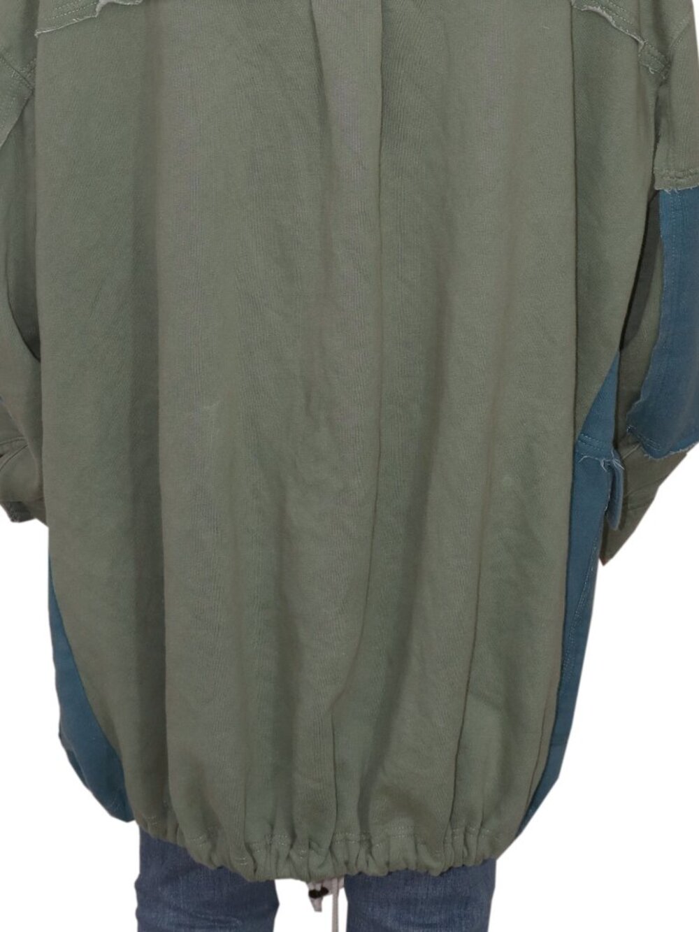 Free People Radio Cardi Hoodie Sweatshirt Jacket Oversized Pocket Drawstring XL - Picture 7 of 8
